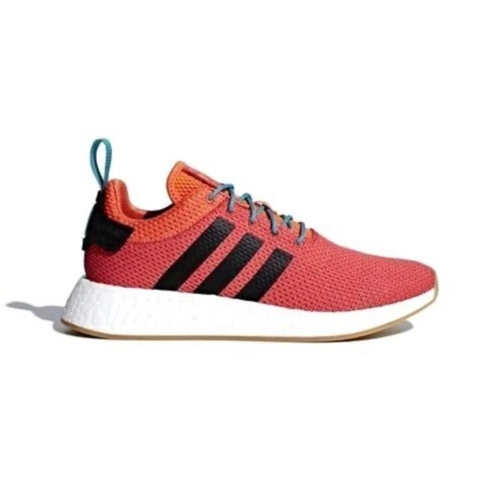 Mens Size 11 Adidas NMD R2 Summer Orange / Gum / White Running Shoes CQ3081  NEW